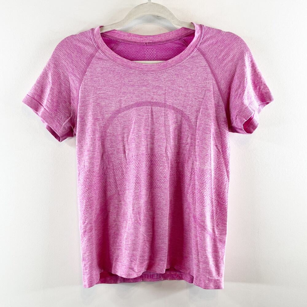 Lululemon Athletica Swiftly Tech Short Sleeve Tee Race Length Highlight Purple 8
